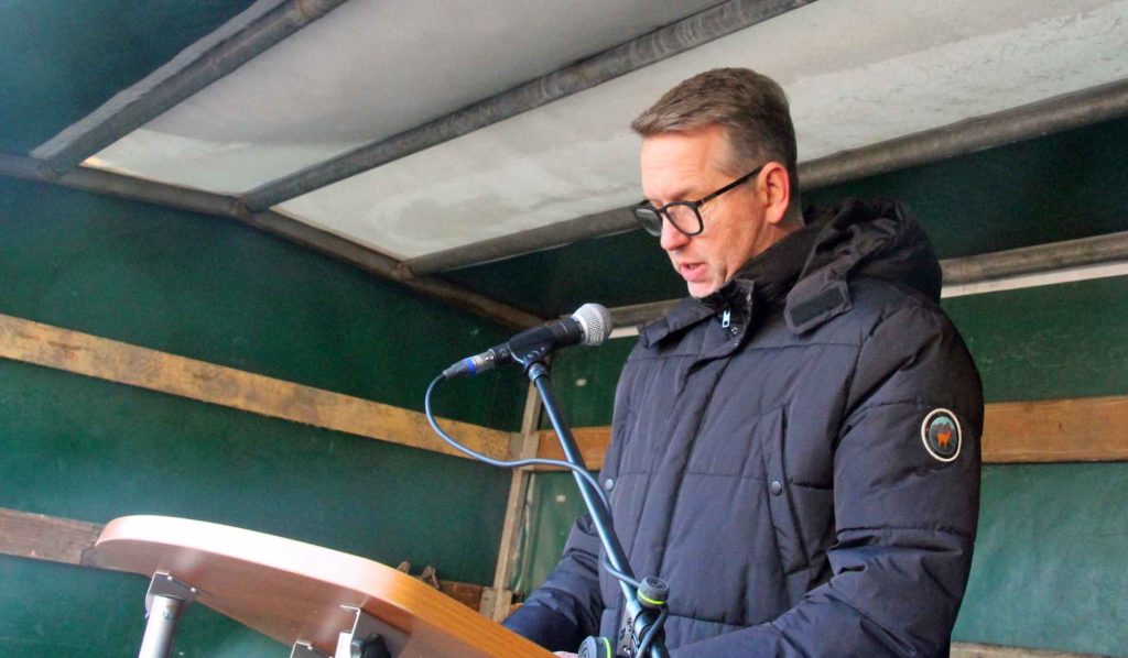 Landrat Ingo Brohl gegen Rechts in Schermbeck