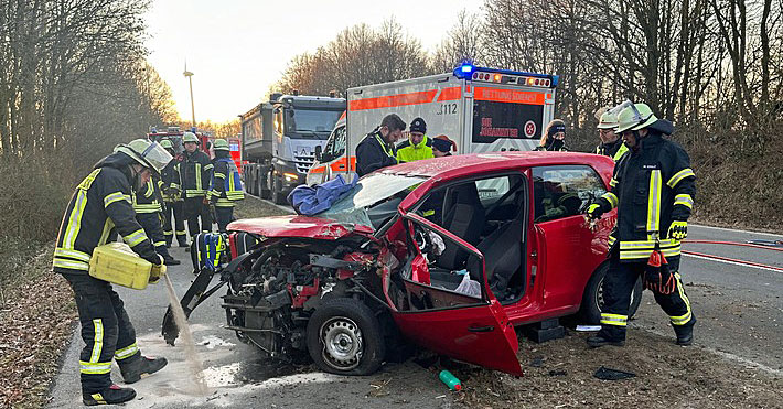 Schwerer Verkehrsunfall in Schermbeck