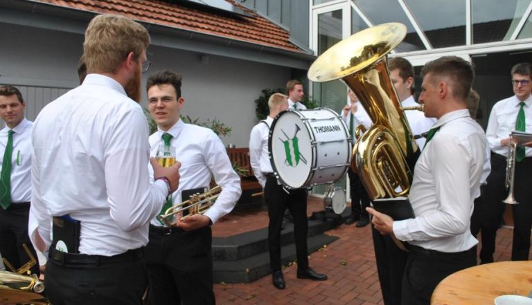 Schützenfest Altschermbeck 2024 Antrommeln Kiliangilde (1)