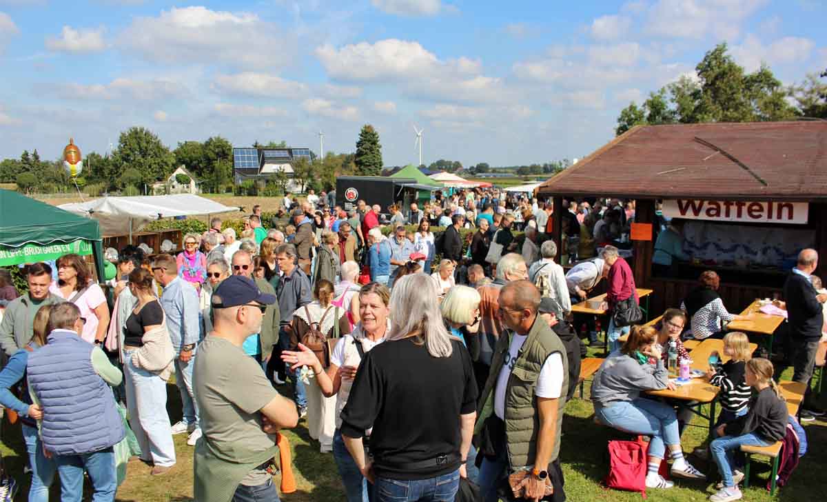 Gut besucht war der Bauernmarkt auf dem Sonnenhof Besten 2024