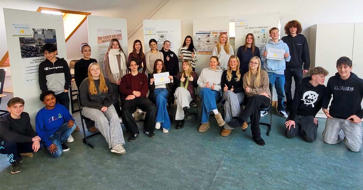 Gesamtschule Schermbeck nimmt an Juniorwahl 2025 teil