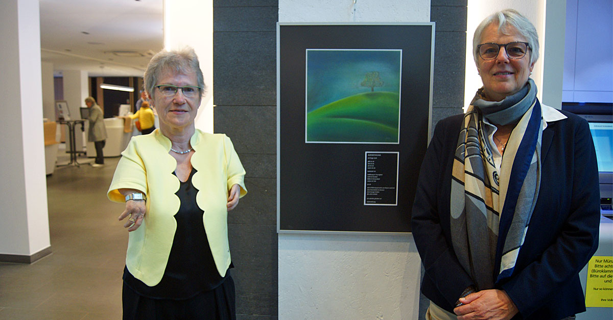 Ausstellung ‚Abschied (an)nehmen‘ in der Volksbank Schermbeck