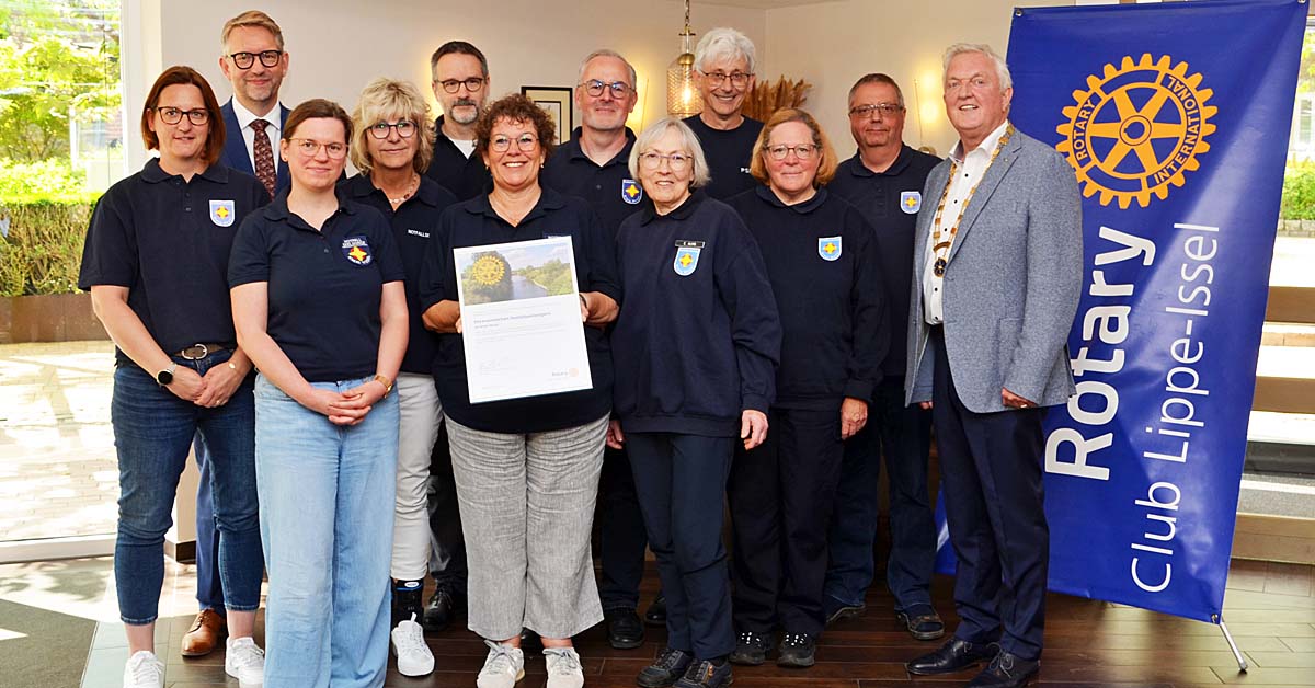 Rotary Club ehrt Notfallseelsorge im Kreis Wesel