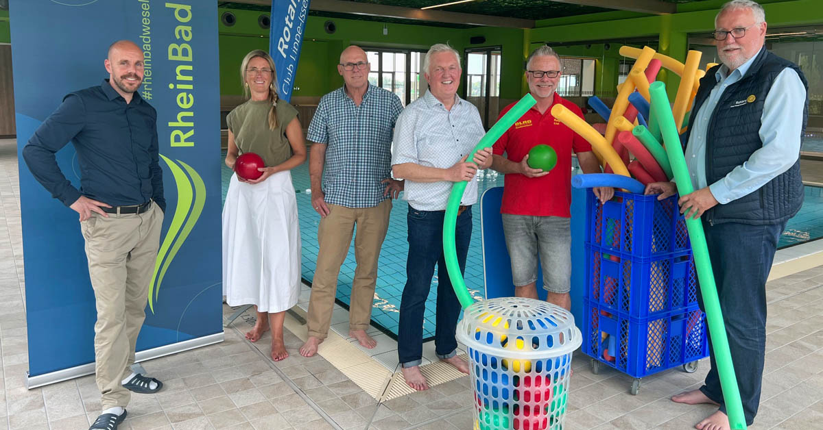 Schwimmförderkurse durch den Rotary Club Wesel-Dinslaken und Lippe-Issel.