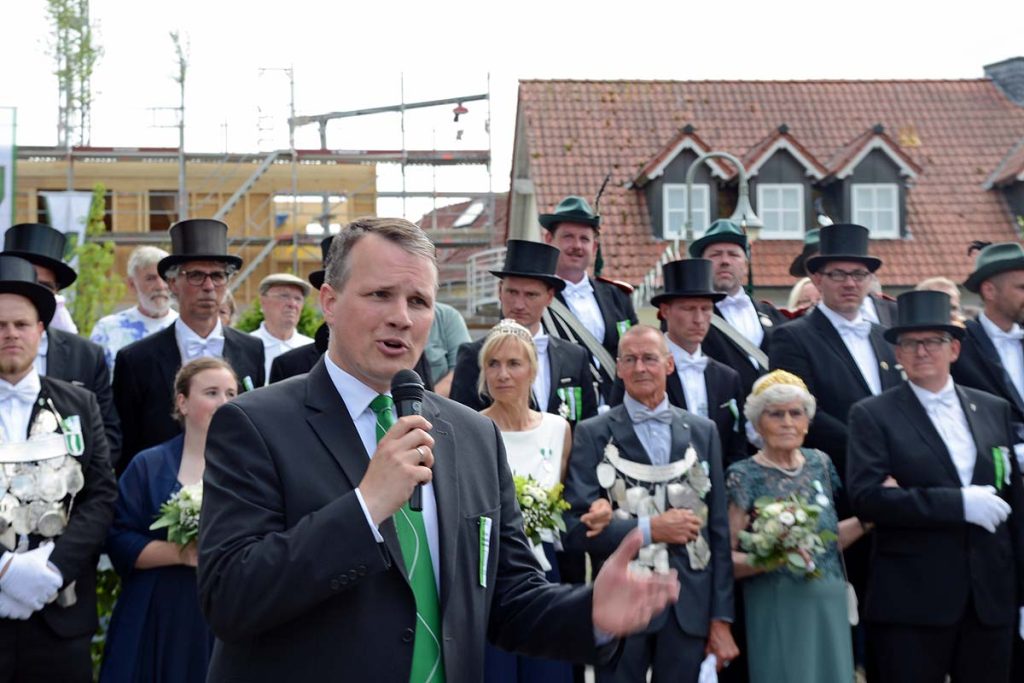 Große Schützenparade der Kiliangilde Altschermbeck 2025 mit Tobias Stockhoff