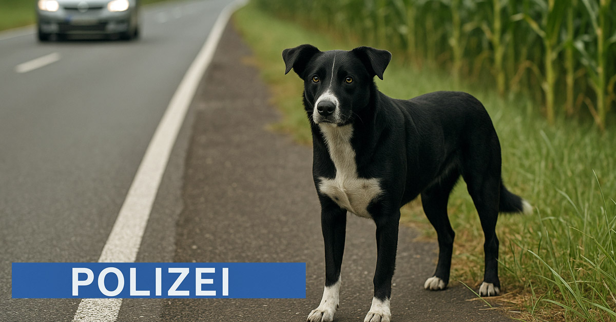 Polizei sucht Hund in Schermbeck