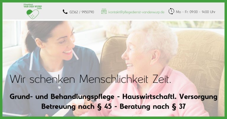 Pflegedienst van der Wurp: Professionelle Pflege, die von Herzen kommt