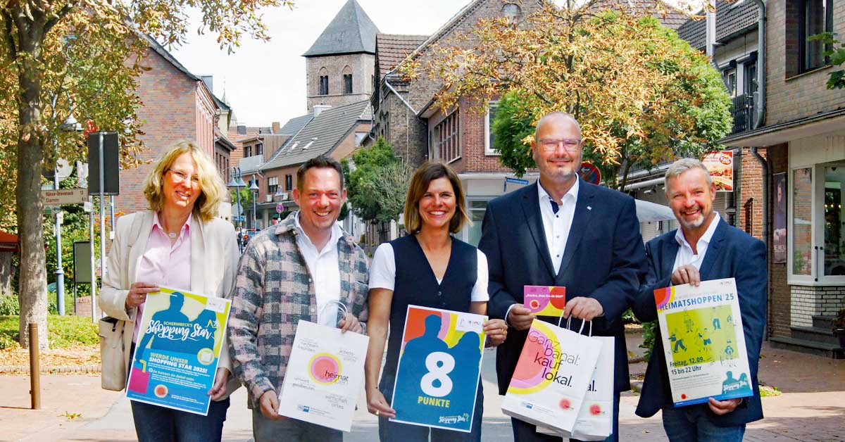 Buntes Programm und Erlebnistag auf der Mittelstraße Schermbeck beim Heimatshoppen