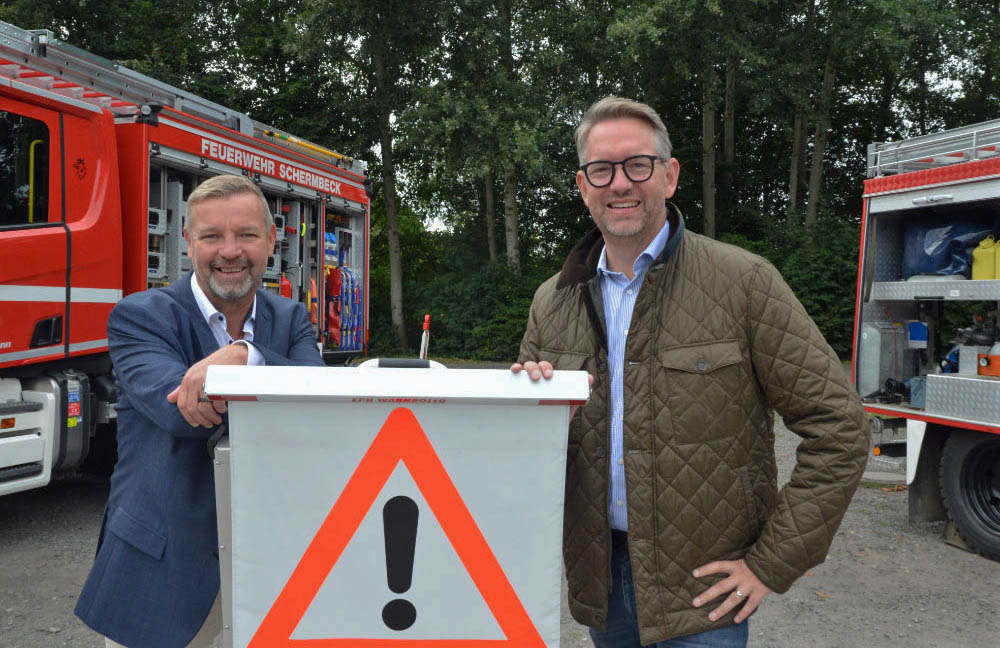 Tag der Feuerwehr Schermbeck mit Mike Rexforth und Landrat Ingo Brohl