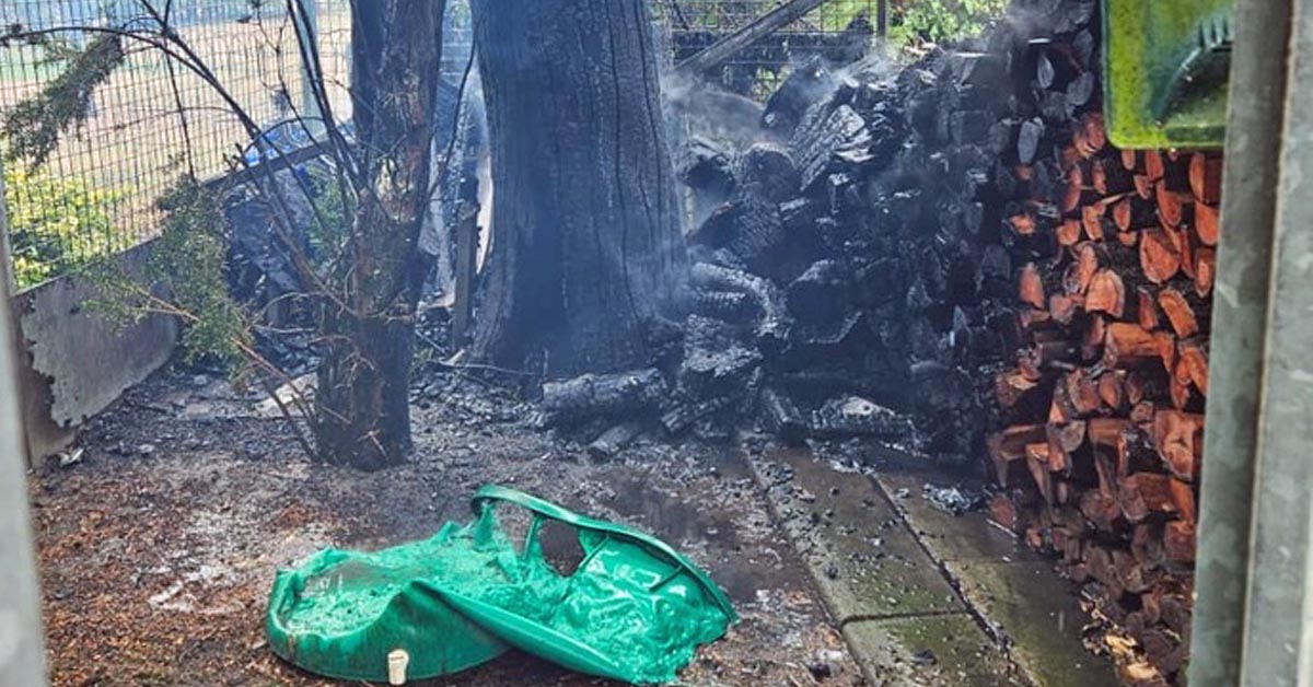 Feuerwehr Schermbeck-Einsatz Garagenbrand