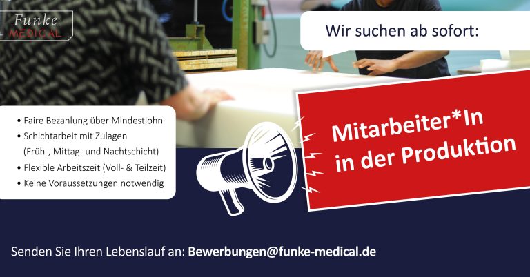 Funke Medical: Mitarbeiter in der Produktion (m/w/d)