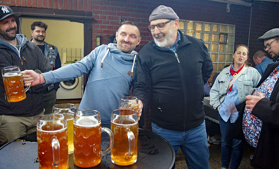 Bierkrugstemmen Gahlen. Es kann nur einen Sieger geben