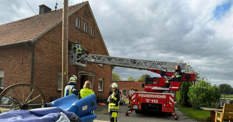 Feuerwehr Schermbeck und Gahlen-zeitkritische Unterstützung in Gahlen