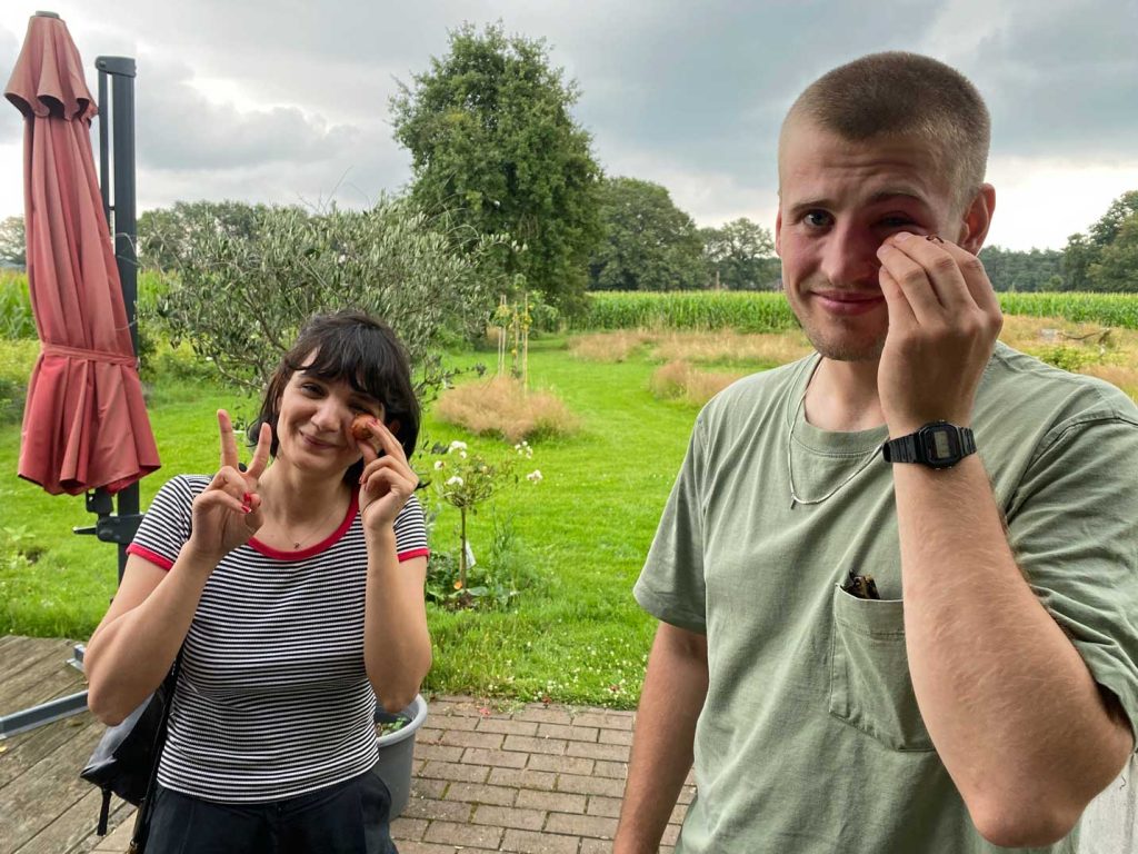 Turtle-und-Albion-Dreh-im-artpark Schermbeck