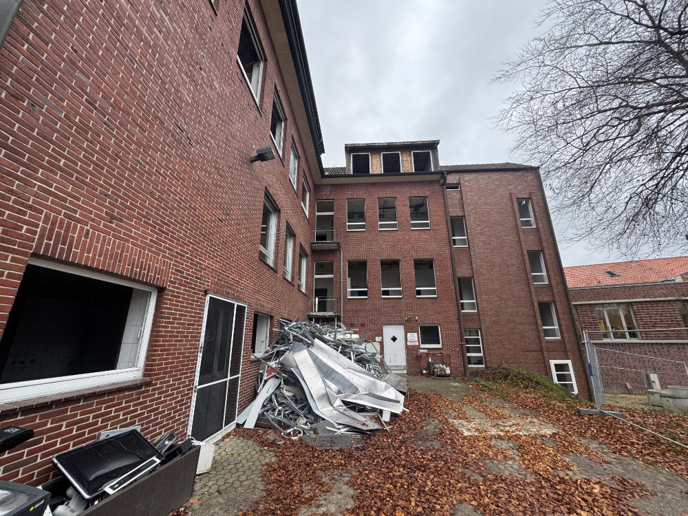 Das alte Krankenhaus in Schermbeck wird abgerissen