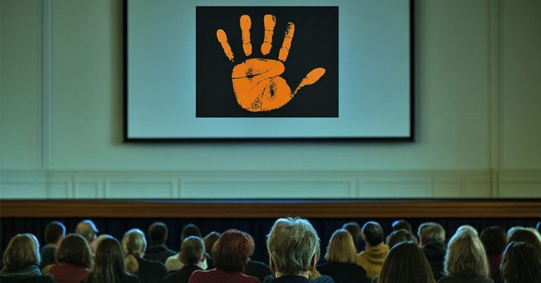 Filmvorführung zum Orange Day in Schermbeck