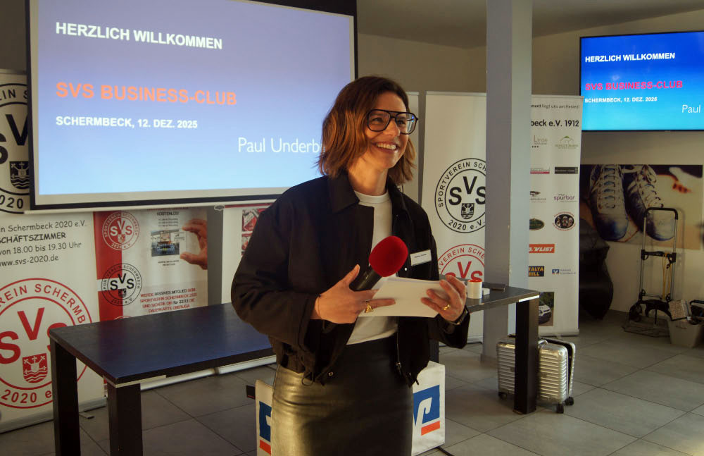 Sabrina Greiwe-Moderation Business-Club SV Schermbeck