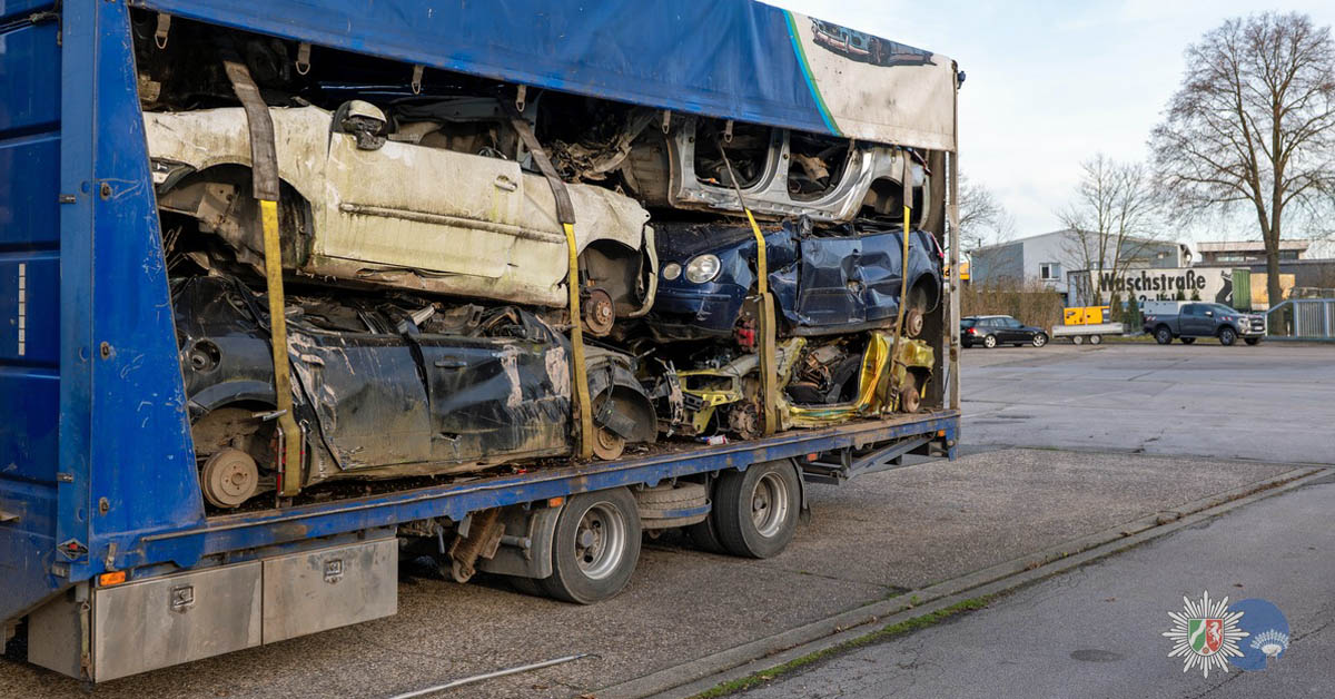 Lkw-Kontrolle: Polizei stellt Mängel an Ladungssicherung fest