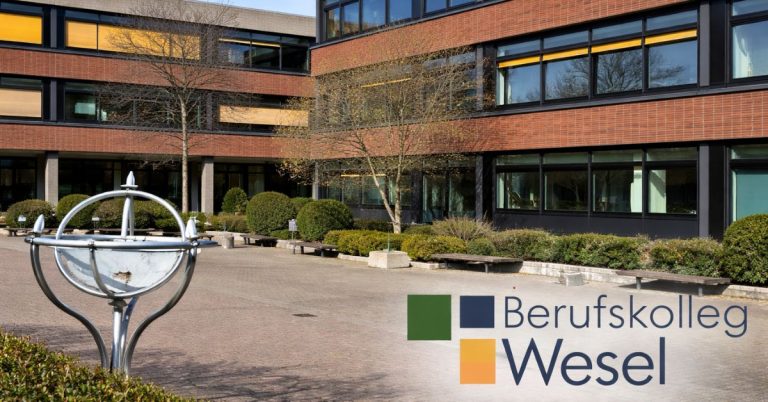 Das Berufskolleg Wesel lädt am 7. Februar 2026 zum Tag der offenen Tür ein. Besucher können sich vor Ort über Bildungsgänge und Abschlüsse informieren. Foto: KI-generiert / Heimatmedien GmbH