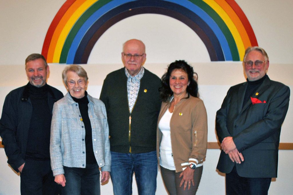 Mike Rexforth, Renate Hartwig, Rolf Kölnberger, Edith Hülsemann und Jürgen Höchst