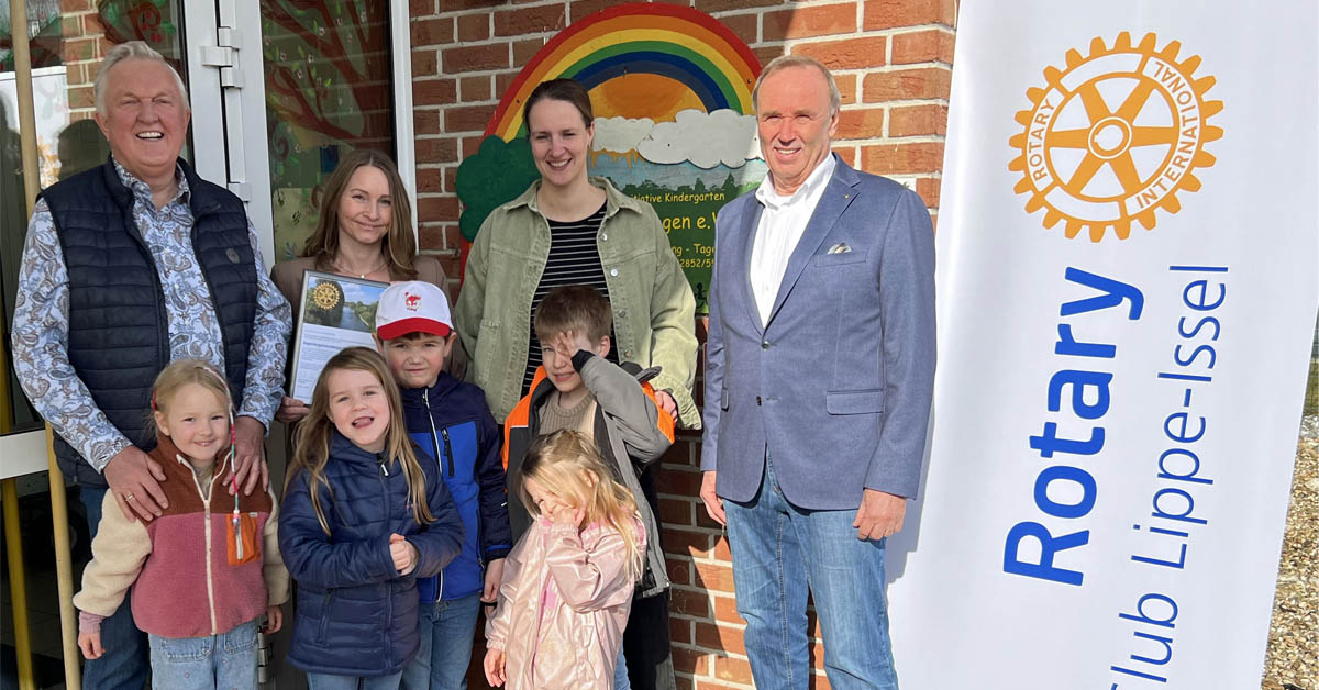 Rotary Club Lippe-Issel spendet 1.000 Euro für Kindergarten