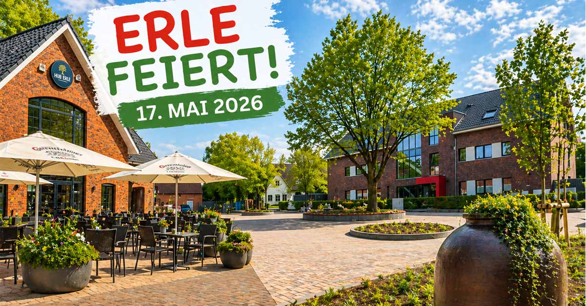 Eröffnung neuer Dorfplatz in Erle