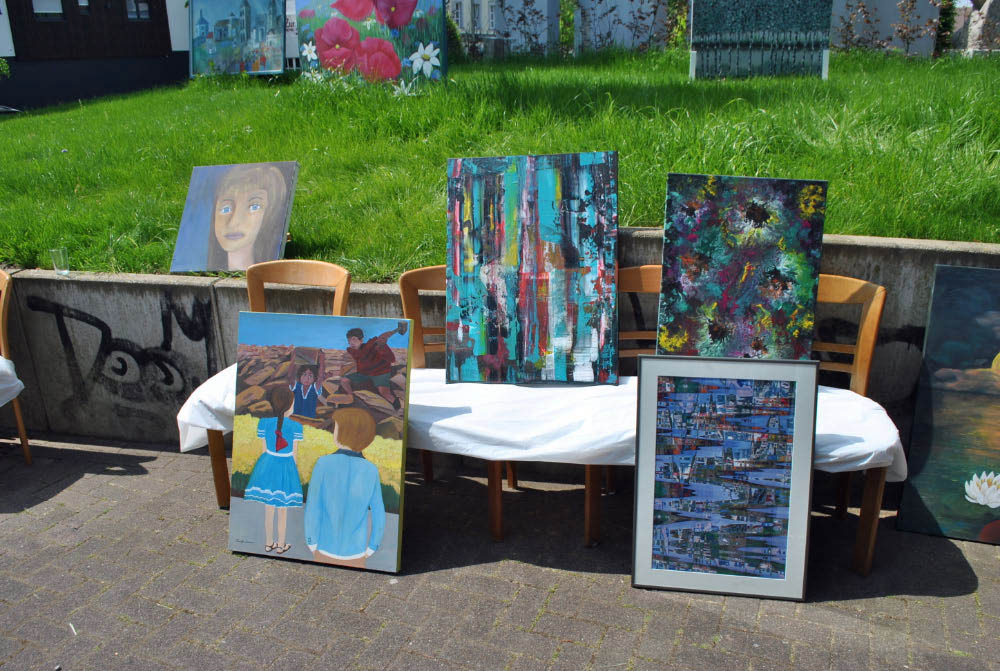 Kunstausstellung bei der AWO in Schermbeck bei Bankgeflüster 2026