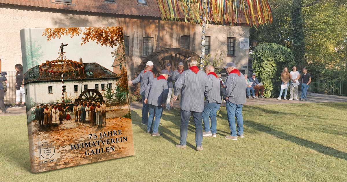 Die neue Festschrift des Heimatverein Gahlen e.V. zum 75-jährigen Bestehen umfasst 600 Seiten Dorfgeschichte aus Gahlen.