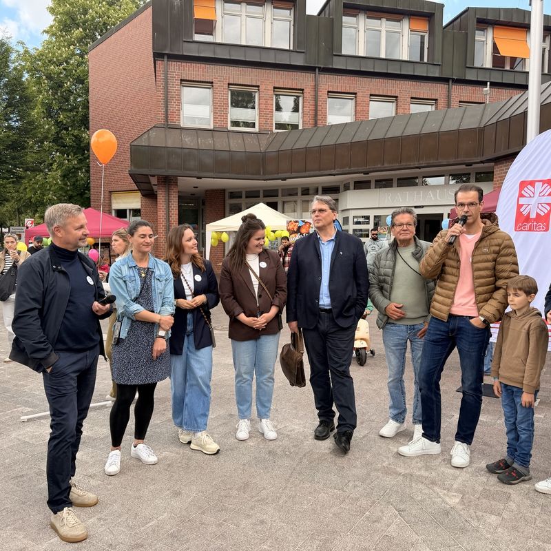 Bürgermeisterbegrüßung auf dem Kindertag