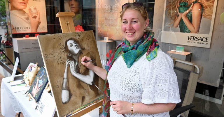 Chantal Kabus aus Marienthal bei Kunst auf der Mi in Schermbeck