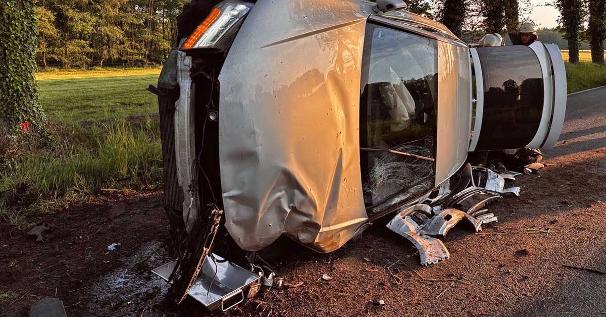 Unfall auf der Dämmerwalder Straße in Schermbeck