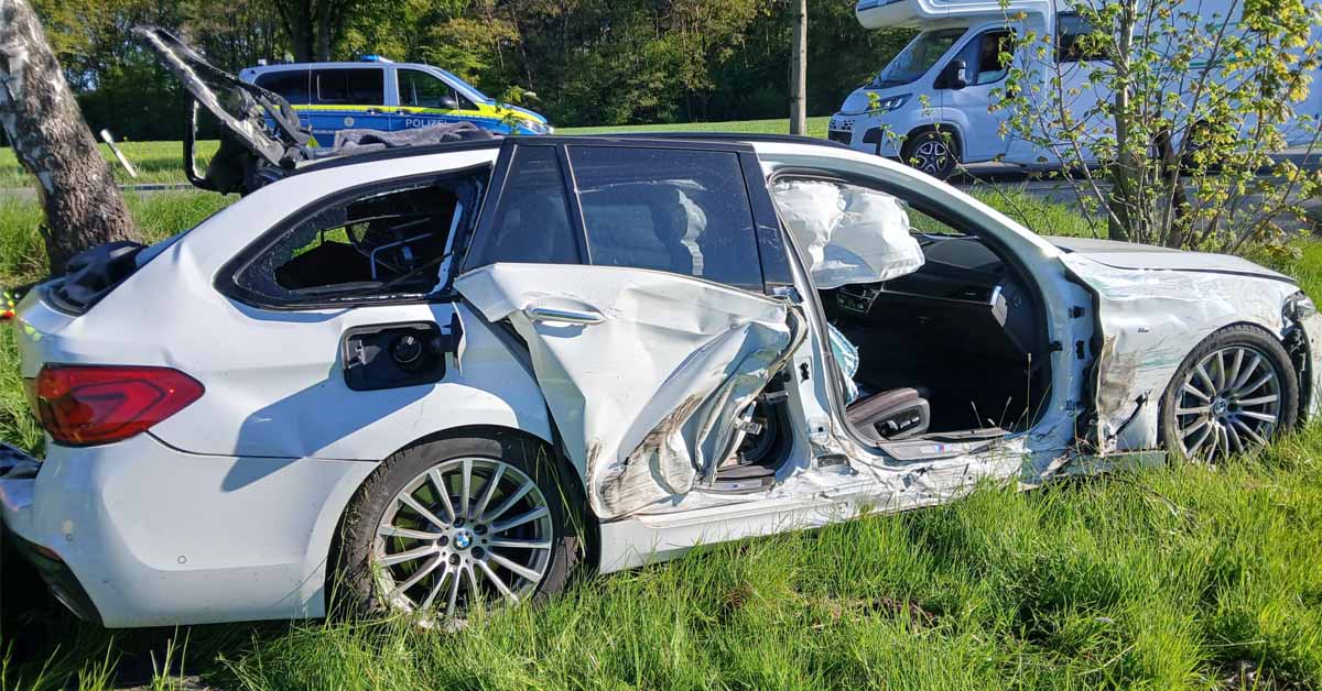 Unfall auf der Weseler Straße in Schermbeck
