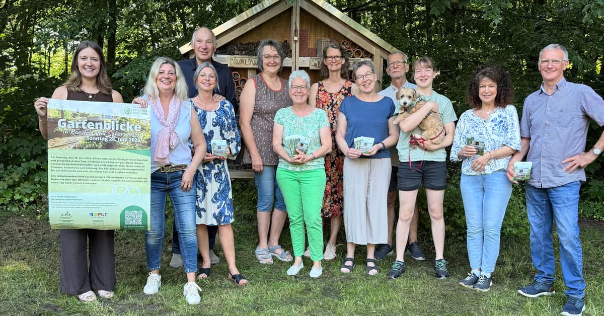 Organisatoren der Offenen Gärten in Schermbeck und Raesfeld