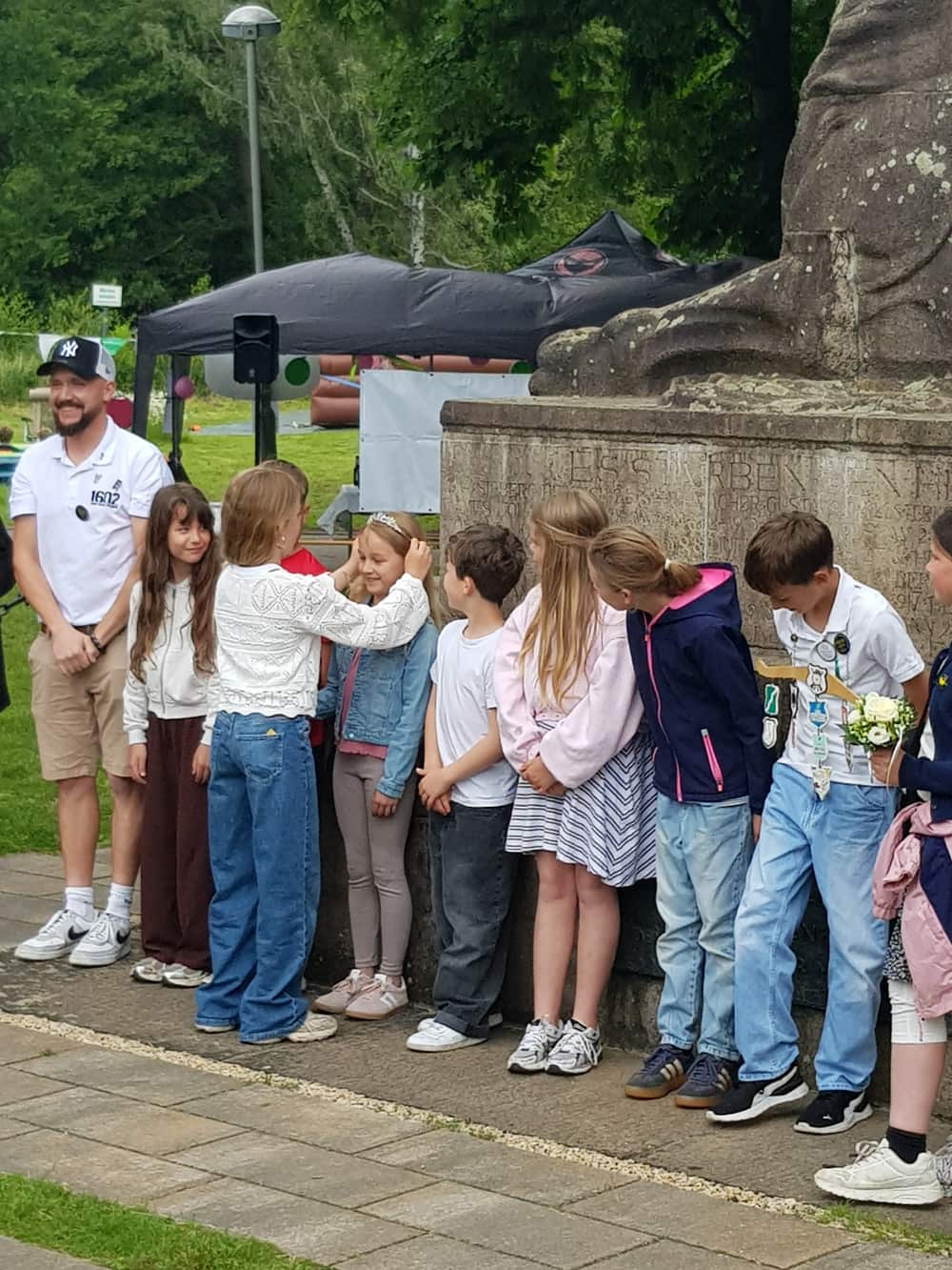 Kinder beim Königsschießen des Kinderschützenfests Schermbeck 2026