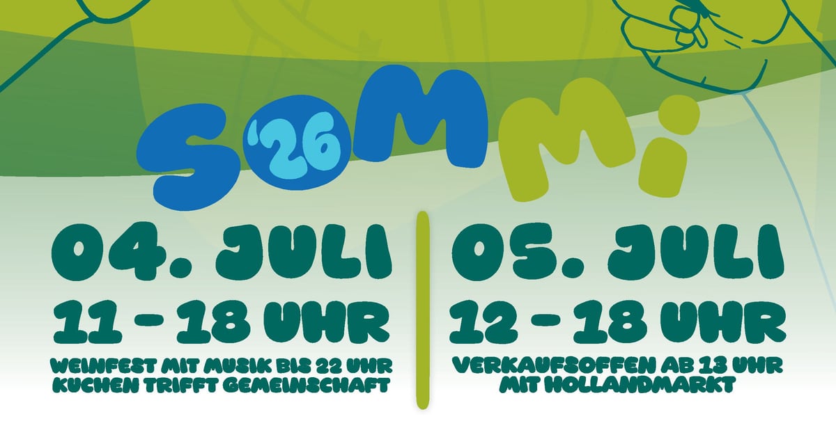 Plakatausschnitt Sommi 2026 mit Terminen am 4. und 5. Juli