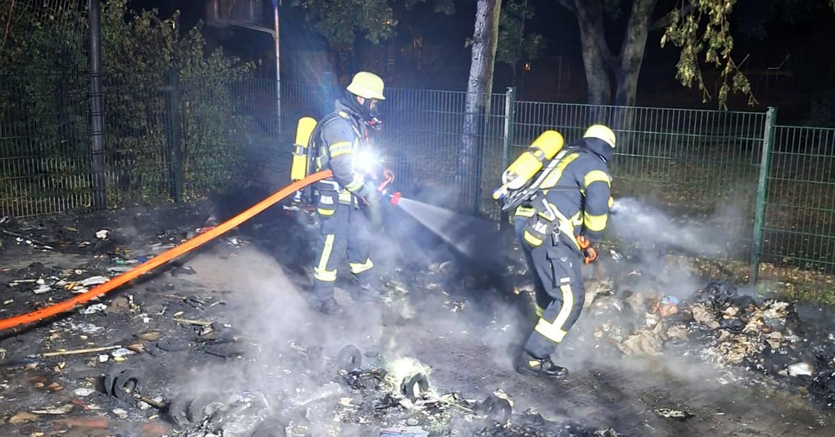 Brand an der Gesamtschule Schermbeck