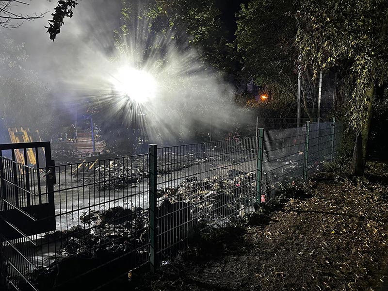 Brand an der Gesamtschule Schermbeck