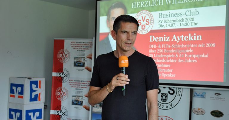 Top-Schiedsrichter Deniz Aytekin begeistert beim Business-Coffee des SVS 2020