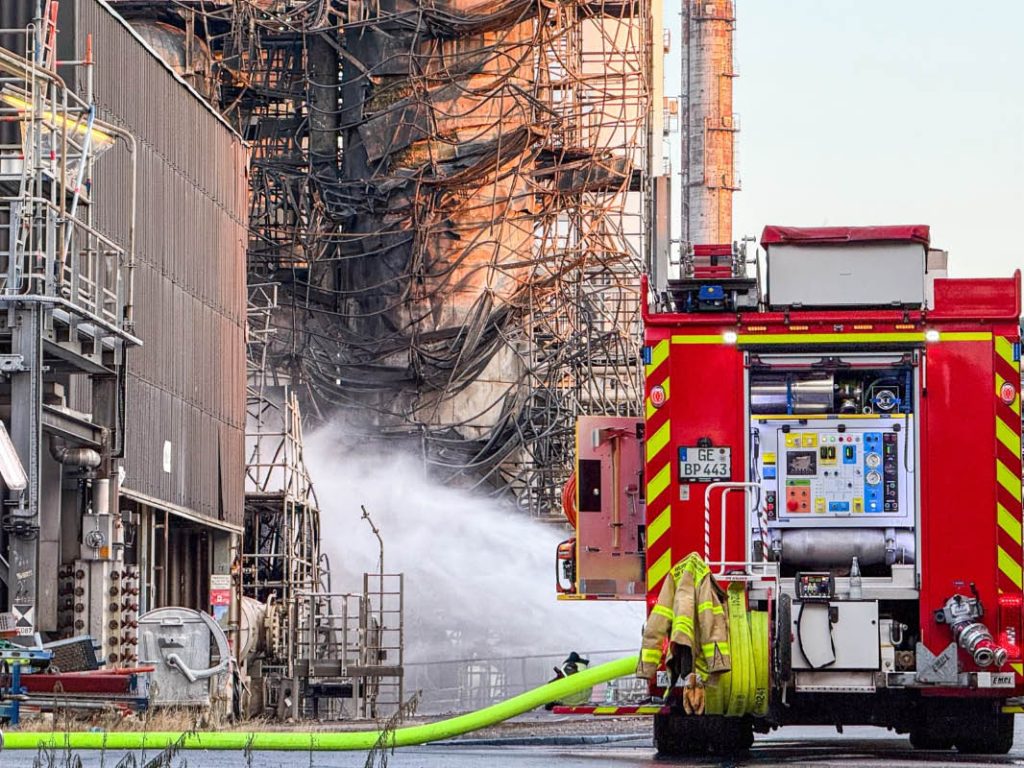 Großbrand in der Raffinerie BP Marl-Scholven
