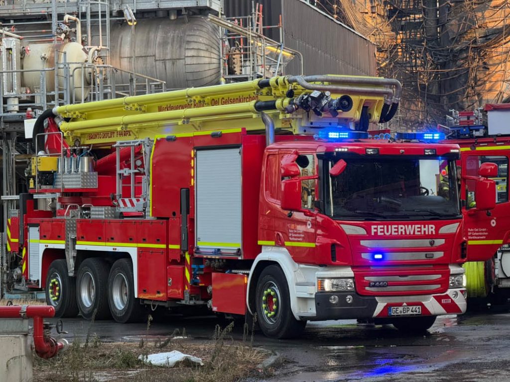 Großbrand in der Raffinerie BP Marl-Scholven