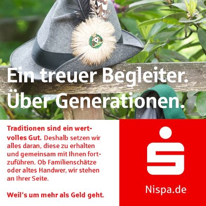 Anzeige Sparkasse Nispa zum Kilian-Sch&uuml;tzenfest 2026