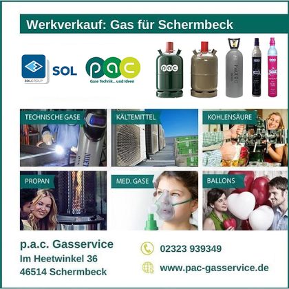 Anzeige PAC Gasservice zum Kilian-Sch&uuml;tzenfest 2026