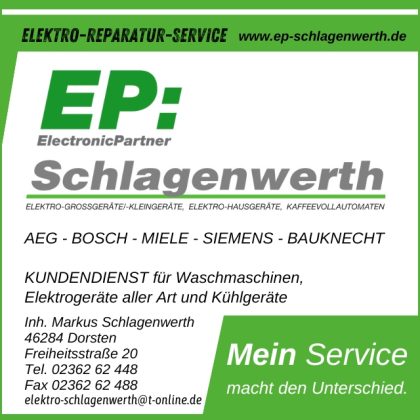 Anzeige EP Schlagenwerth zum Kilian-Sch&uuml;tzenfest 2026