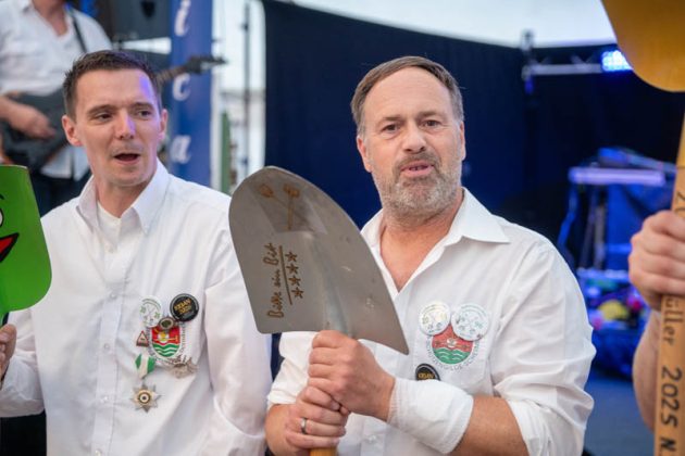 Thronball der Kilian-Sch&uuml;tzengilde Schermbeck 2026 am M&uuml;hlenteich