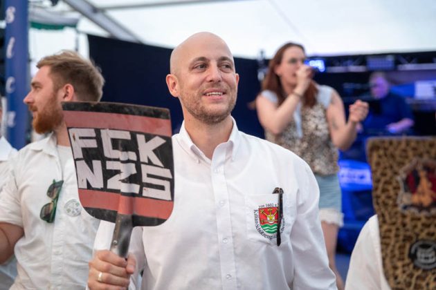 Thronball der Kilian-Sch&uuml;tzengilde Schermbeck 2026 am M&uuml;hlenteich