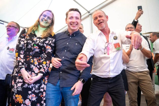 Thronball der Kilian-Sch&uuml;tzengilde Schermbeck 2026 am M&uuml;hlenteich