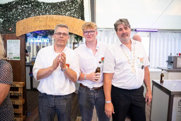 Thronball der Kilian-Sch&uuml;tzengilde Schermbeck 2026 am M&uuml;hlenteich