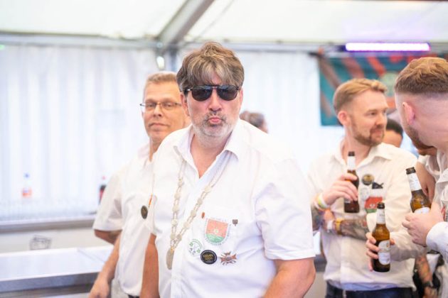 Thronball der Kilian-Sch&uuml;tzengilde Schermbeck 2026 am M&uuml;hlenteich