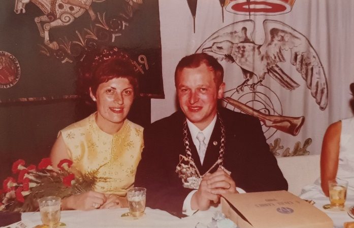 Königin Ludgera Krass und König Heinz Verwaayen bei der Kilian-Schützengilde Schermbeck