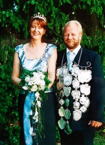 Königin Gudrun Cremerius und König Johannes Besten bei der Kilian-Schützengilde Schermbeck